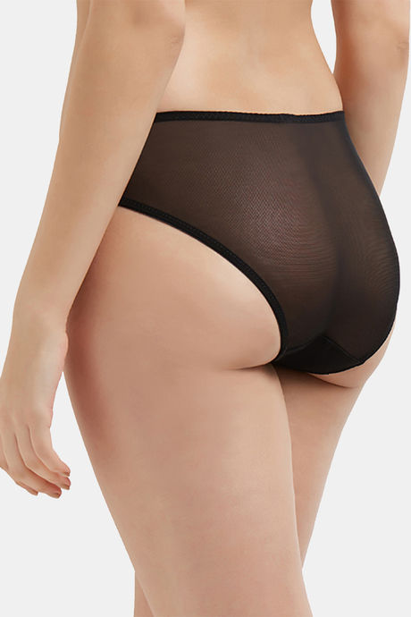 Wacoal Low Rise Half Coverage Bikini Panty - Black — image 5