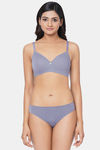 Wacoal Medium Rise Half Coverage Bikini Panty - Grey — thumbnail 5