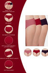 Wacoal Medium Rise Half Coverage Hipster Panty (Pack of 3) - Multicolor — thumbnail 17