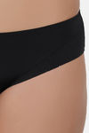 Wacoal Medium Rise Half Coverage Bikini Panty - Black — thumbnail 5