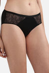 Wacoal Medium Rise Half Coverage Hipster Panty - Black — thumbnail 3