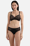 Wacoal Medium Rise Half Coverage Hipster Panty - Black — thumbnail 7