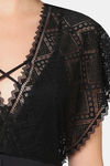 Wacoal Flared Relaxed Fit Nylon Chemise - Black — thumbnail 7