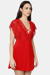 Wacoal Relaxed Nylon Chemise - Red — thumbnail 4