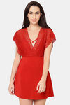 Wacoal Relaxed Nylon Chemise - Red — thumbnail 6