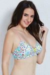 Zivame Fashion Print Padded Non Wired 3/4th Coverage T-Shirt Bra-Multi-Colour Print — thumbnail 2