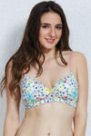 Zivame Fashion Print Padded Non Wired 3/4th Coverage T-Shirt Bra-Multi-Colour Print — thumbnail 3