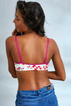 Zivame No Spill Gentle Lift Flower Power Front Open T-Shirt Bra- White N Print — thumbnail 2