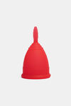 TWC Reusable Large Menstrual Cup Made of Medical Grade Silicone, Rash free, No Leakage, FDA Approved (Pack of 1) - Cherry Red — thumbnail 2