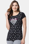 Shararat Cotton Pyajama Set - Black — thumbnail 1