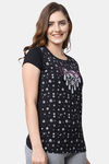 Shararat Cotton Pyajama Set - Black — thumbnail 3