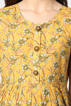 Shararat Cotton Loungewear Dress - Yellow — thumbnail 7