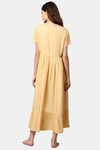 Shararat Cotton Loungewear Dress - Beige — thumbnail 4