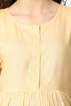 Shararat Cotton Loungewear Dress - Beige — thumbnail 7