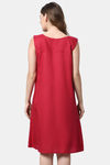 Shararat Cotton Sleep Shirt - Red — thumbnail 3