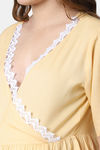 Shararat Cotton Loungewear Dress - Beige — thumbnail 6