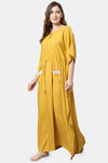 Shararat Cotton Loungewear Dress - Yellow — thumbnail 2