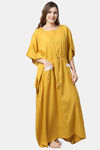 Shararat Cotton Loungewear Dress - Yellow — thumbnail 3