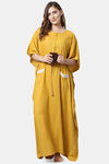 Shararat Cotton Loungewear Dress - Yellow — thumbnail 5
