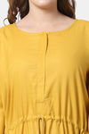 Shararat Cotton Loungewear Dress - Yellow — thumbnail 6