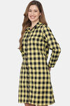 Shararat Cotton Sleep Shirt - Yellow — thumbnail 2
