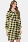 Shararat Cotton Sleep Shirt - Yellow — thumbnail 3