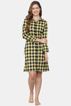 Shararat Cotton Sleep Shirt - Yellow — thumbnail 5
