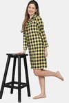 Shararat Cotton Sleep Shirt - Yellow — thumbnail 6
