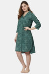 Shararat Cotton Sleep Shirt - Green — thumbnail 2