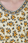 Shararat Cotton Full Length Nightdress - Yellow — thumbnail 8
