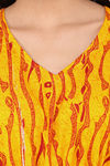 Shararat Cotton Full Length Nightdress - Yellow — thumbnail 6