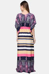 Shararat Cotton Full Length Nightdress - Pink — thumbnail 4