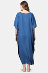 Shararat Cotton Full Length Nightdress - Blue — thumbnail 3