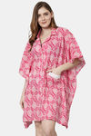 Shararat Cotton Full Length Nightdress - Pink — thumbnail 1