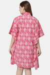 Shararat Cotton Full Length Nightdress - Pink — thumbnail 4