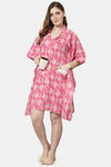 Shararat Cotton Full Length Nightdress - Pink — thumbnail 5