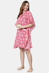 Shararat Cotton Full Length Nightdress - Pink — thumbnail 6