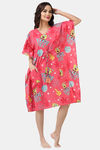Shararat Cotton Full Length Nightdress - Pink — thumbnail 3
