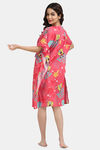 Shararat Cotton Full Length Nightdress - Pink — thumbnail 4
