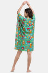 Shararat Cotton Full Length Nightdress - Green — thumbnail 4