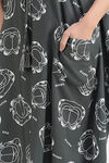 Shararat Cotton Full Length Nightdress - Grey — thumbnail 10