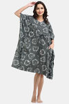Shararat Cotton Full Length Nightdress - Grey — thumbnail 5