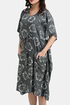 Shararat Cotton Full Length Nightdress - Grey — thumbnail 8