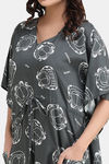 Shararat Cotton Full Length Nightdress - Grey — thumbnail 9