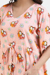 Shararat Cotton Full Length Nightdress - Pink — thumbnail 10