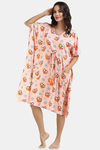 Shararat Cotton Full Length Nightdress - Pink — thumbnail 2