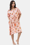 Shararat Cotton Full Length Nightdress - Pink — thumbnail 3