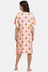 Shararat Cotton Full Length Nightdress - Pink — thumbnail 4