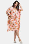 Shararat Cotton Full Length Nightdress - Pink — thumbnail 5
