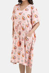 Shararat Cotton Full Length Nightdress - Pink — thumbnail 8